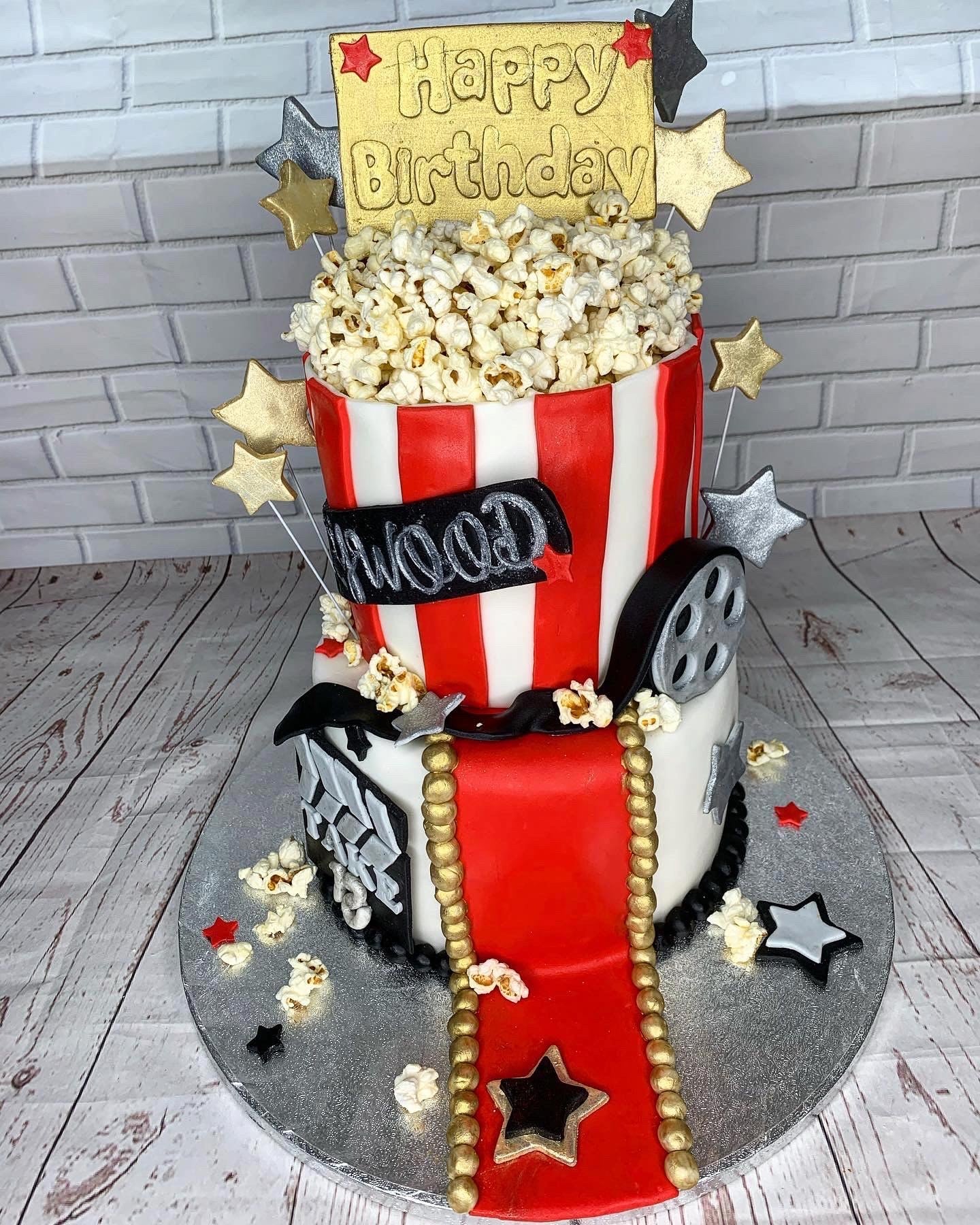 Cinema themed celebration cake
