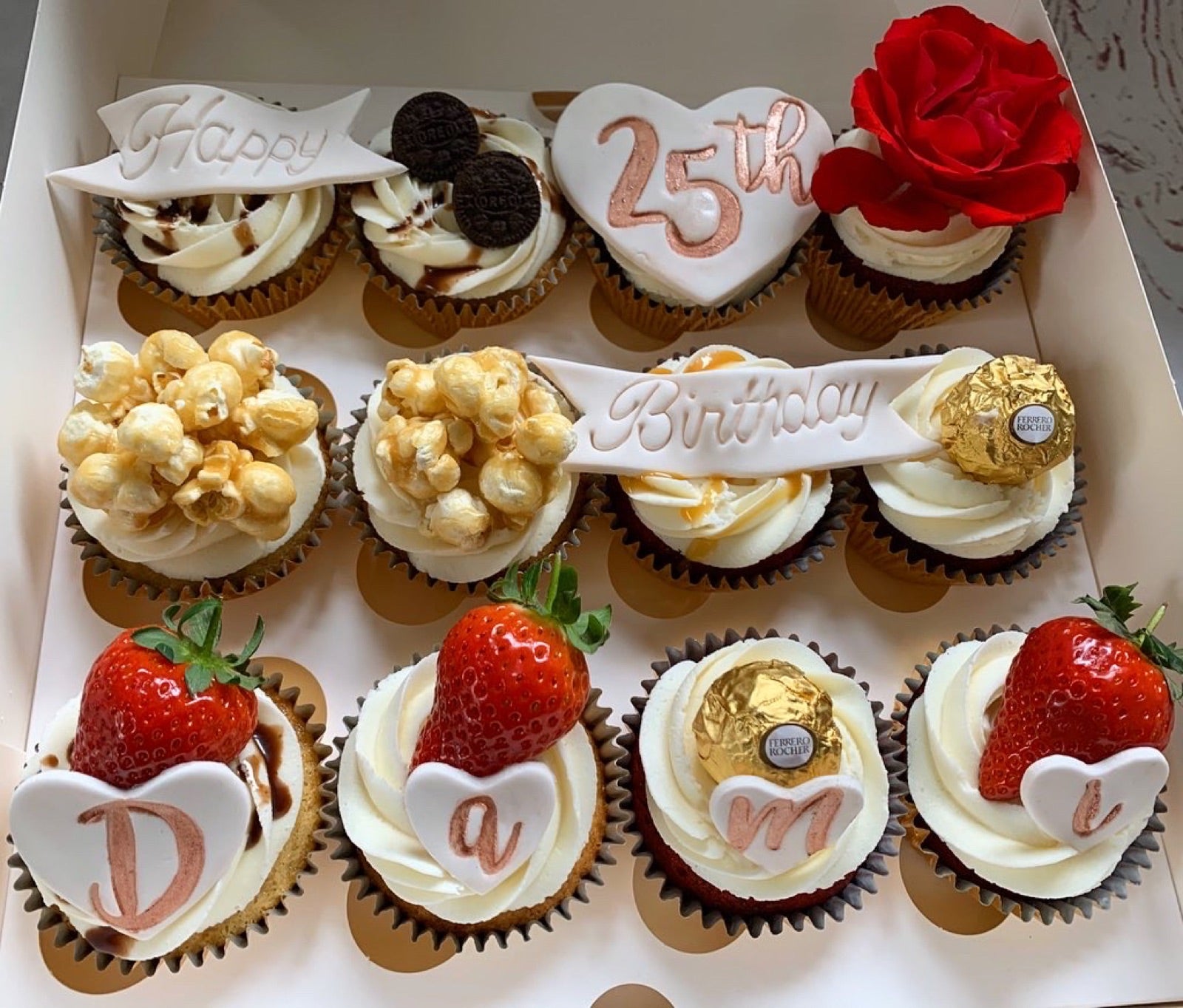 Corporate cupcake and branded bake example