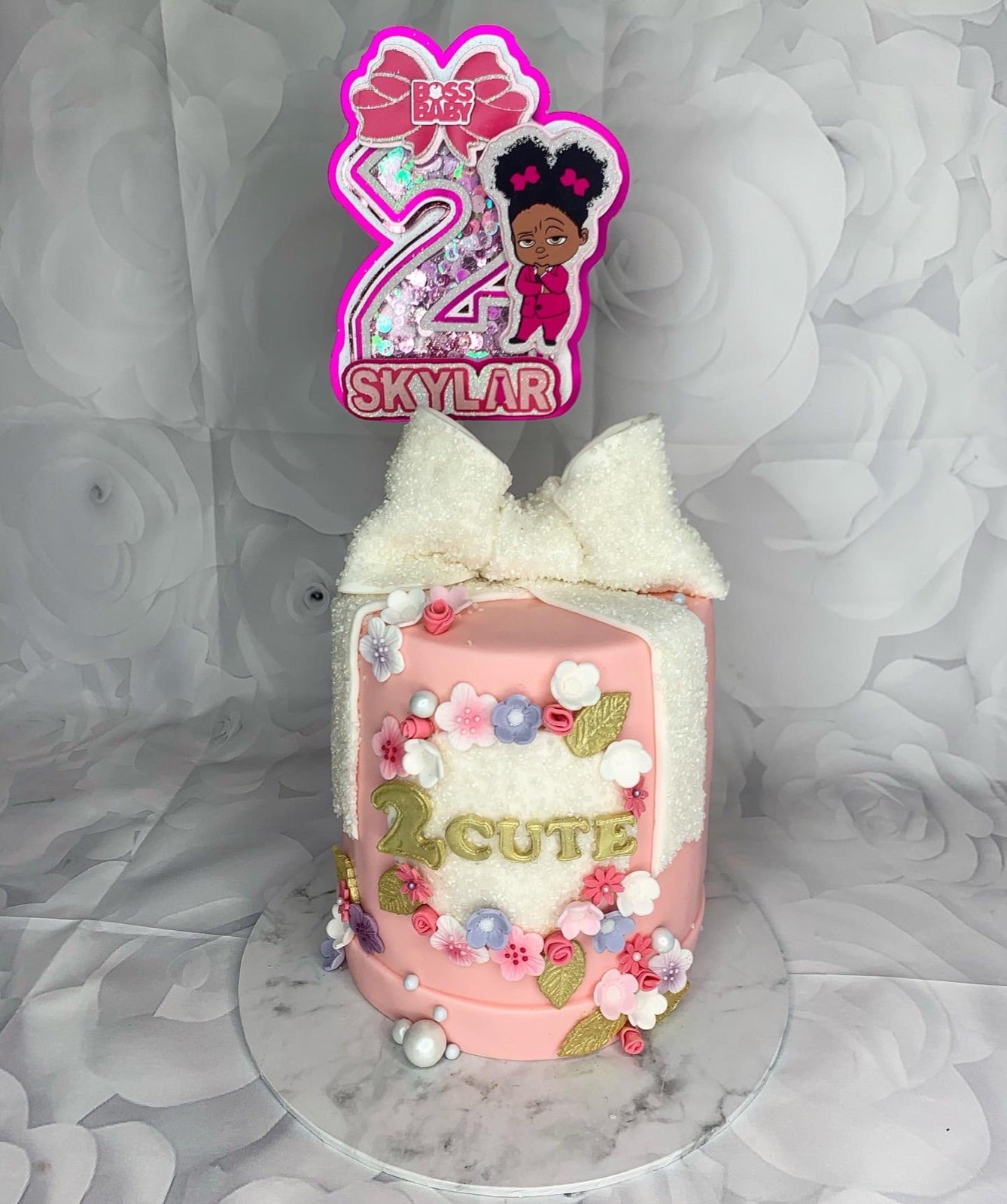 Bespoke cake and cupcake portfolio example