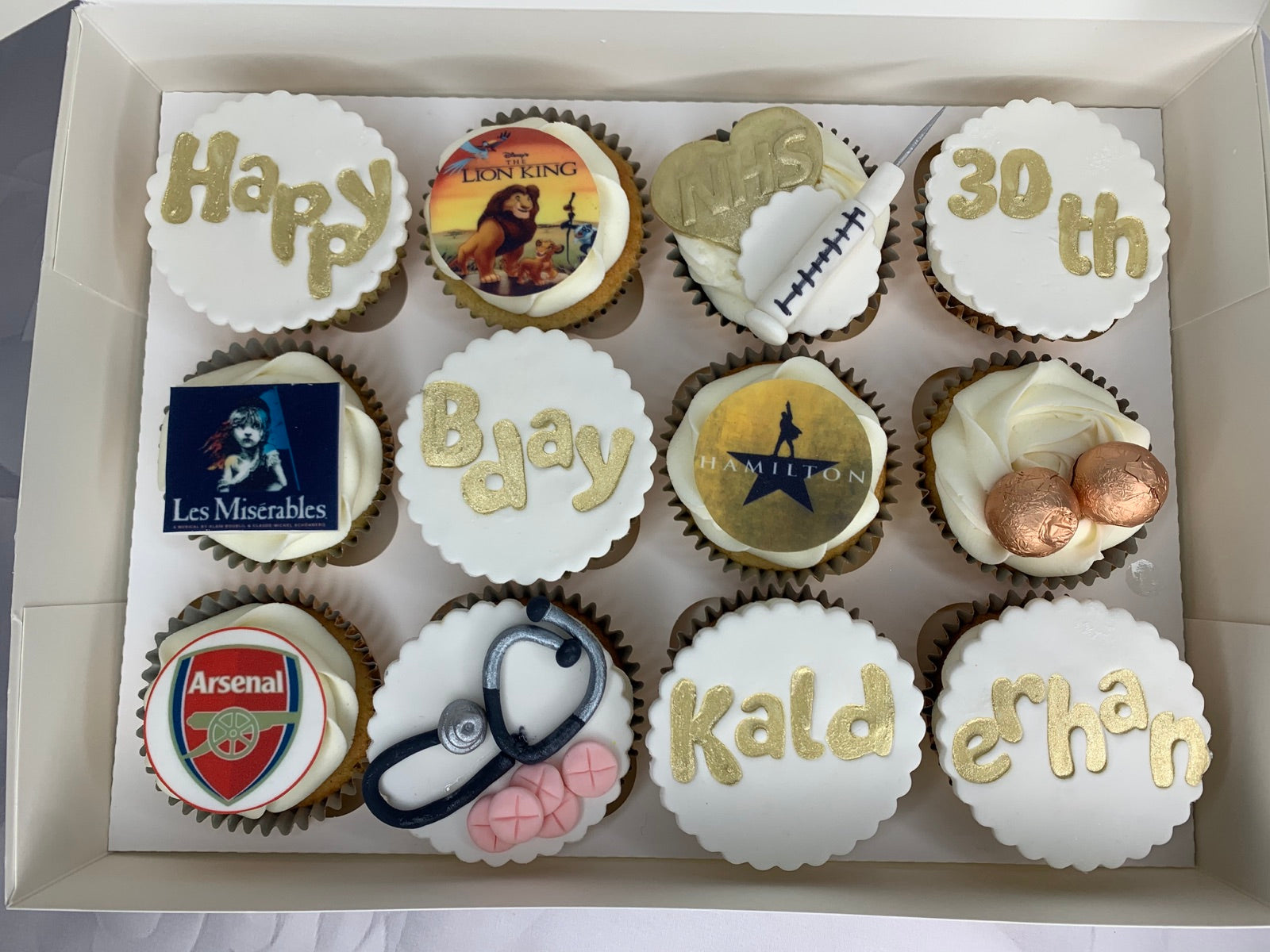 Bespoke cake and cupcake portfolio example