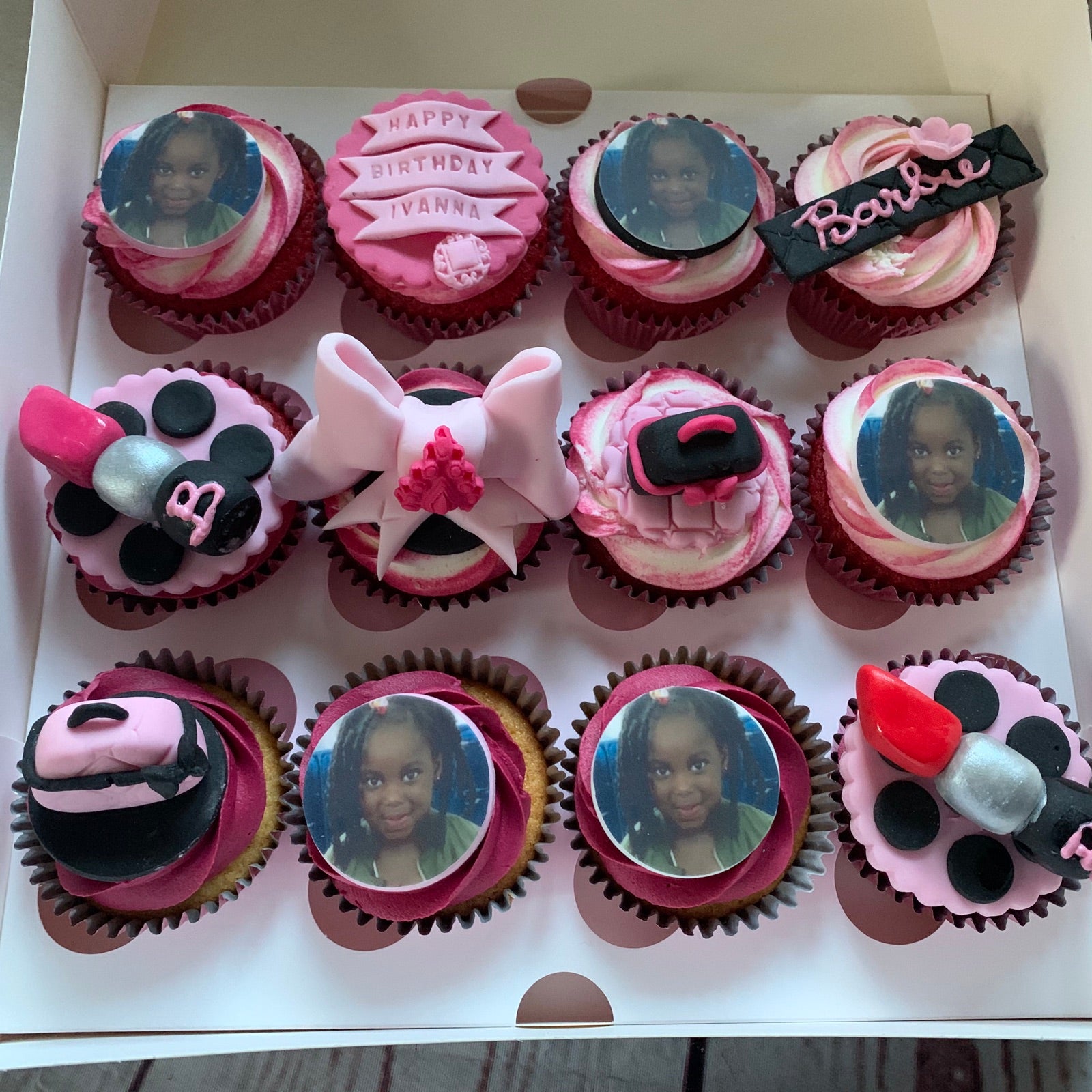 Corporate cupcake and branded bake example