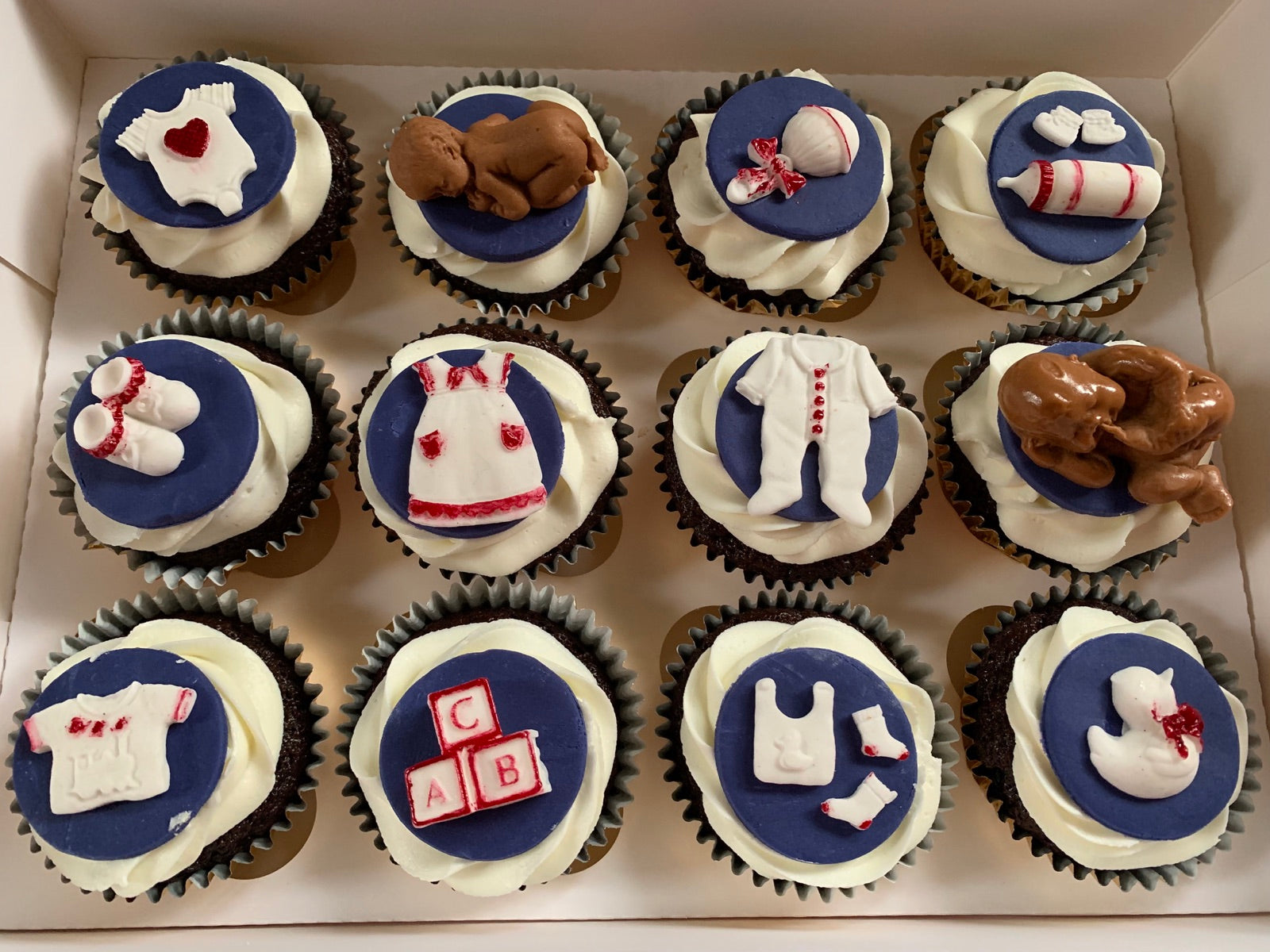 Corporate cupcake and branded bake example