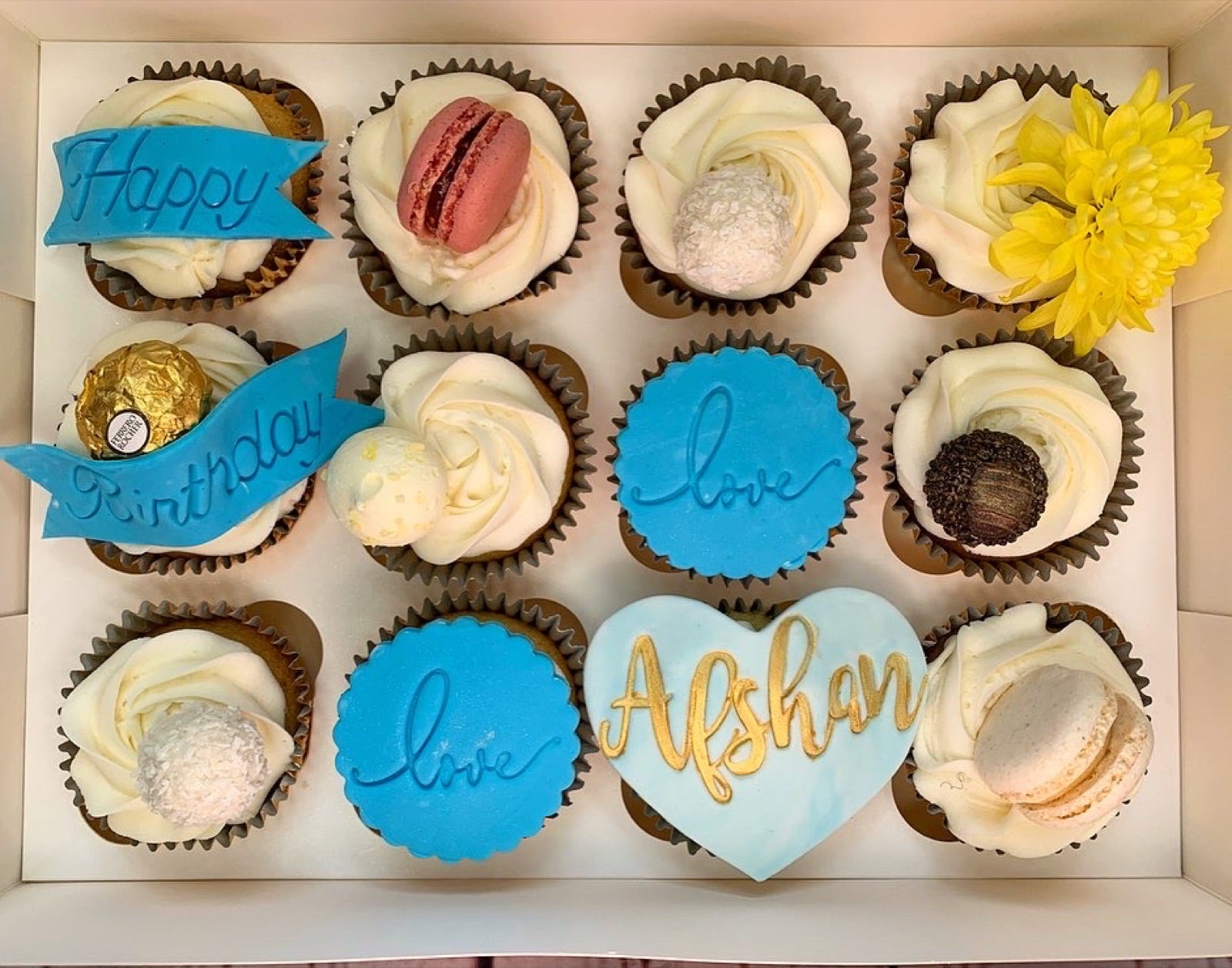 Birthday cake design from the Dimple Boy Cupcakes gallery