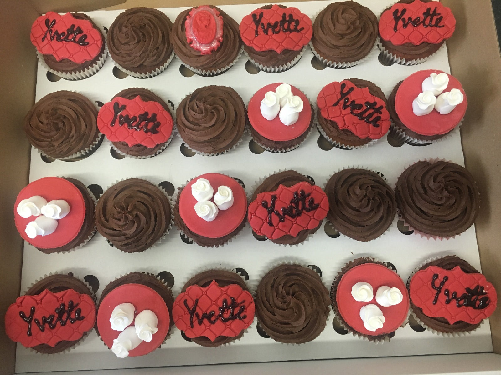 Corporate cupcake and branded bake example