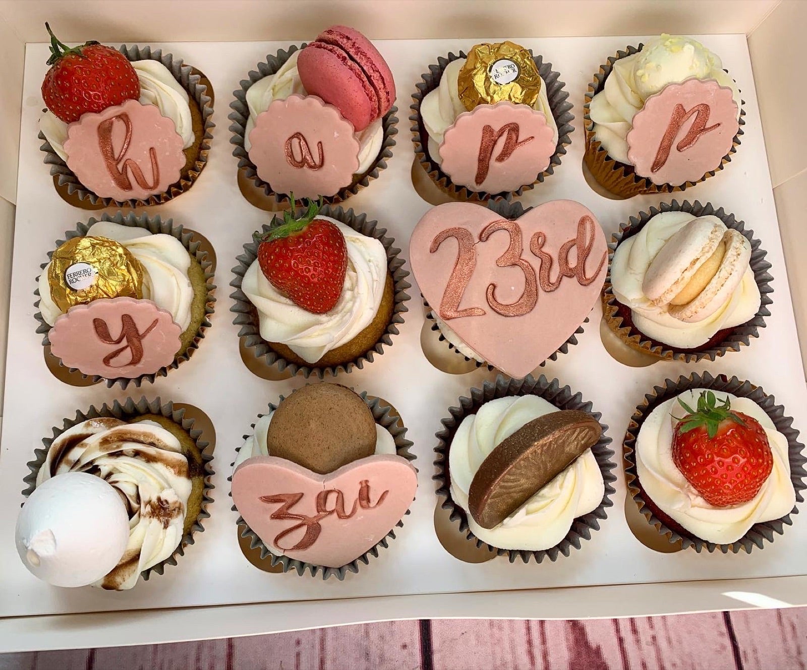 Bespoke cake and cupcake portfolio example