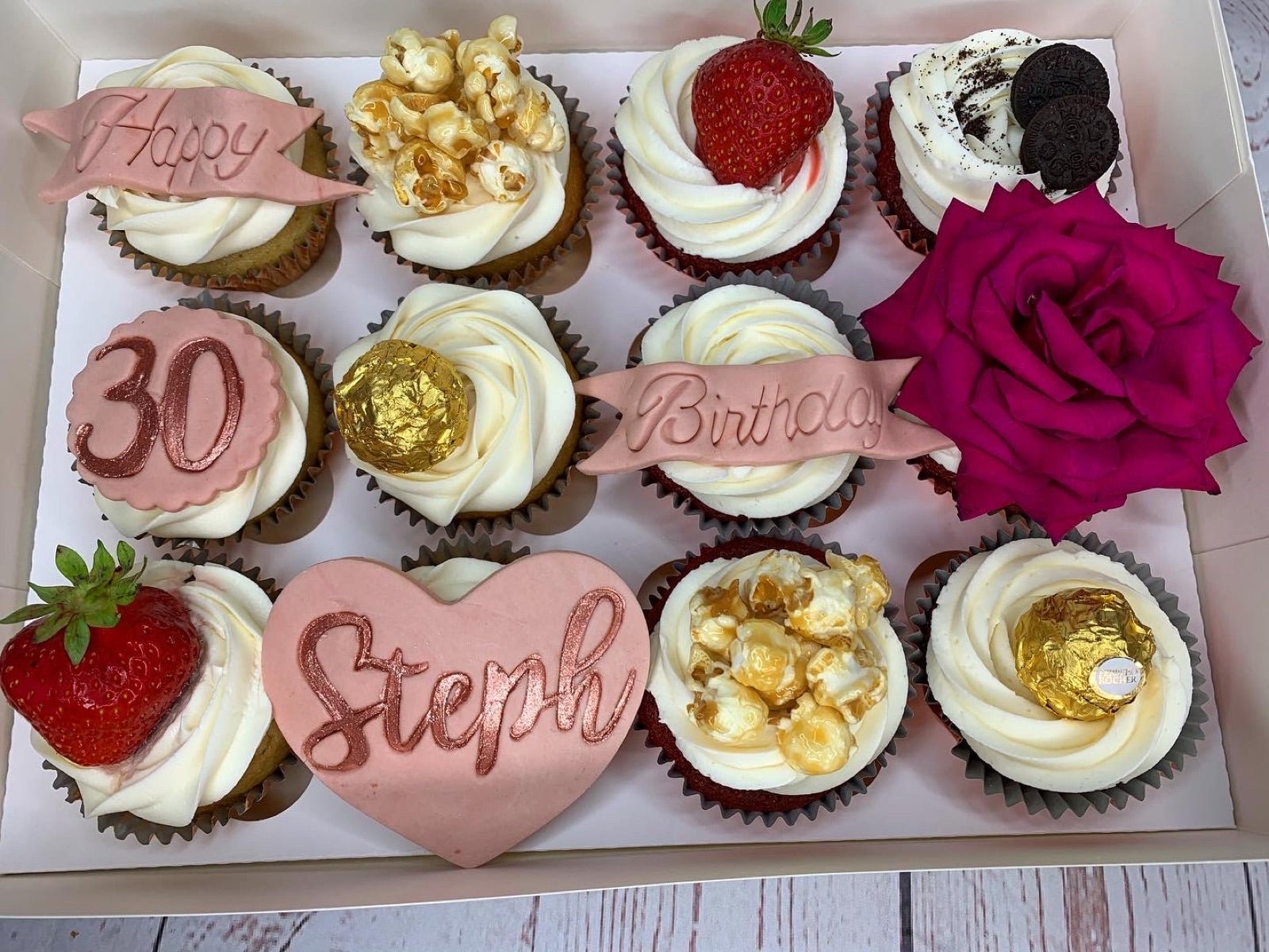 Custom celebration cake by Dimple Boy Cupcakes