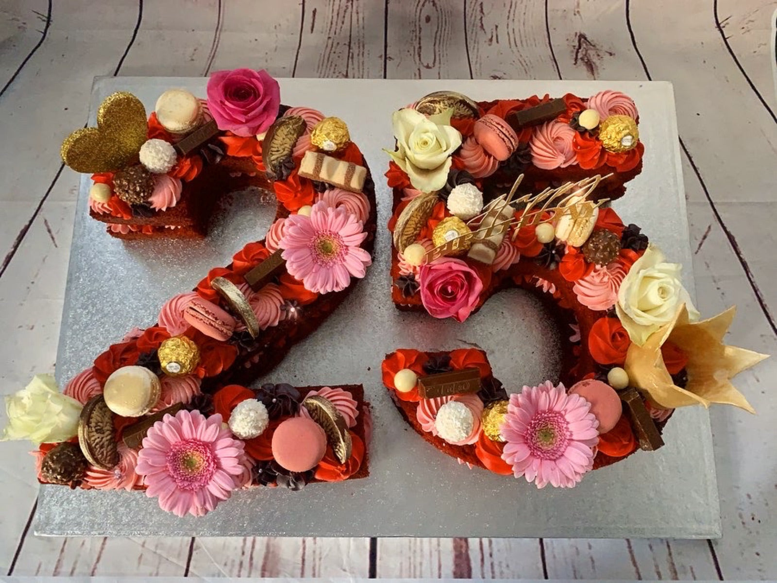 Birthday cake design from the Dimple Boy Cupcakes gallery