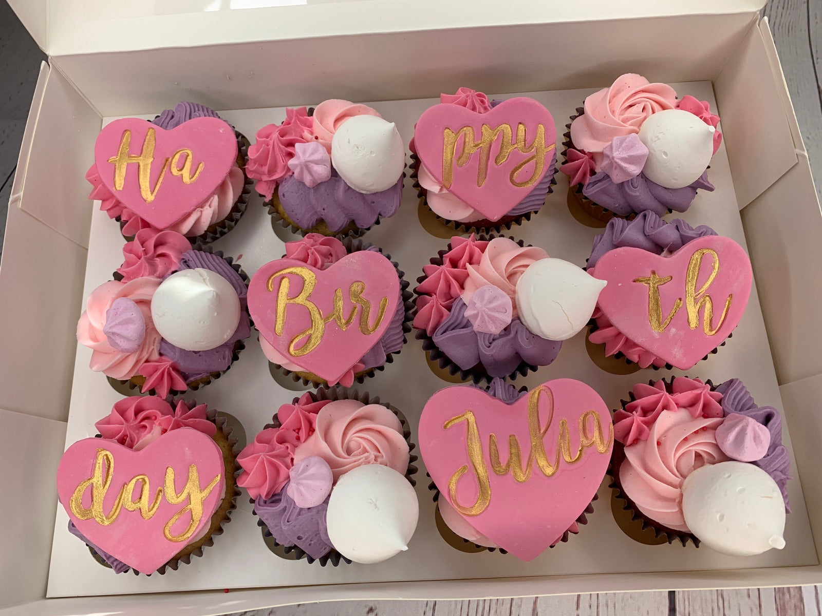 Birthday cake design from the Dimple Boy Cupcakes gallery