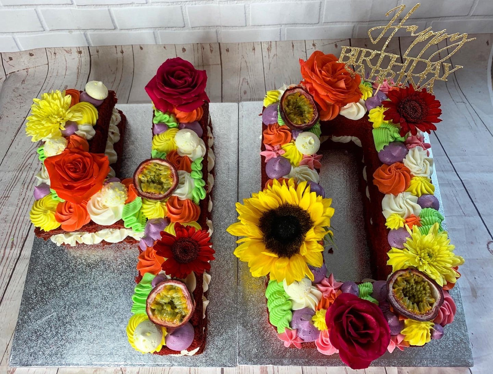 Custom celebration cake by Dimple Boy Cupcakes
