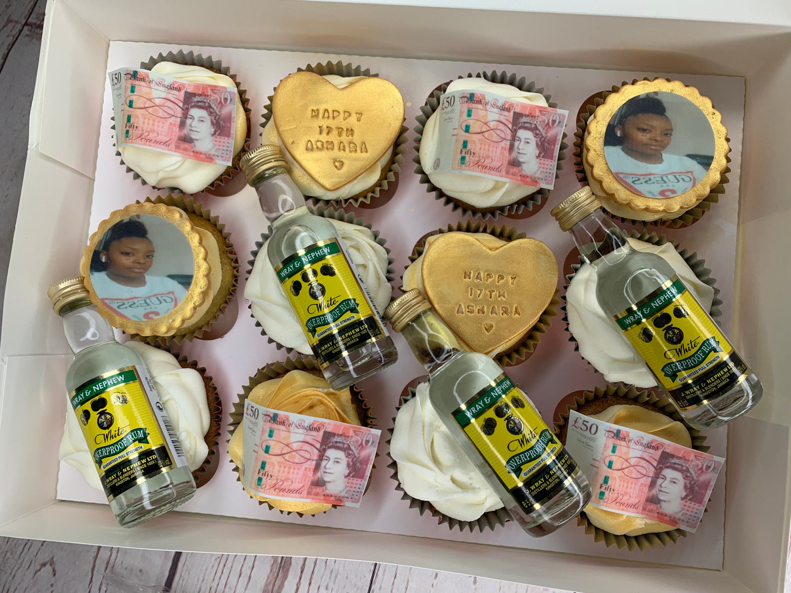 Corporate cupcake and branded bake example