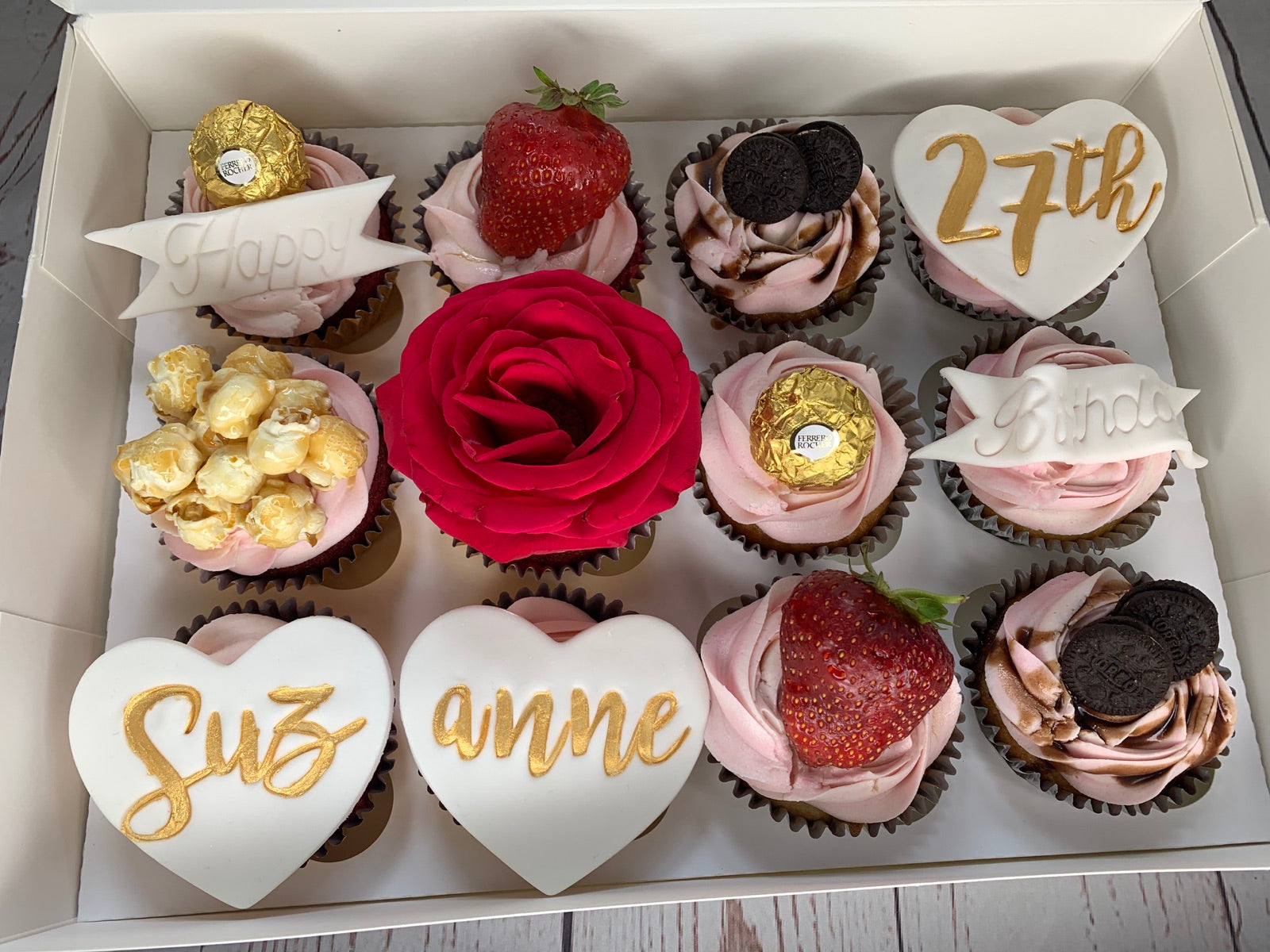 Bespoke cake and cupcake portfolio example