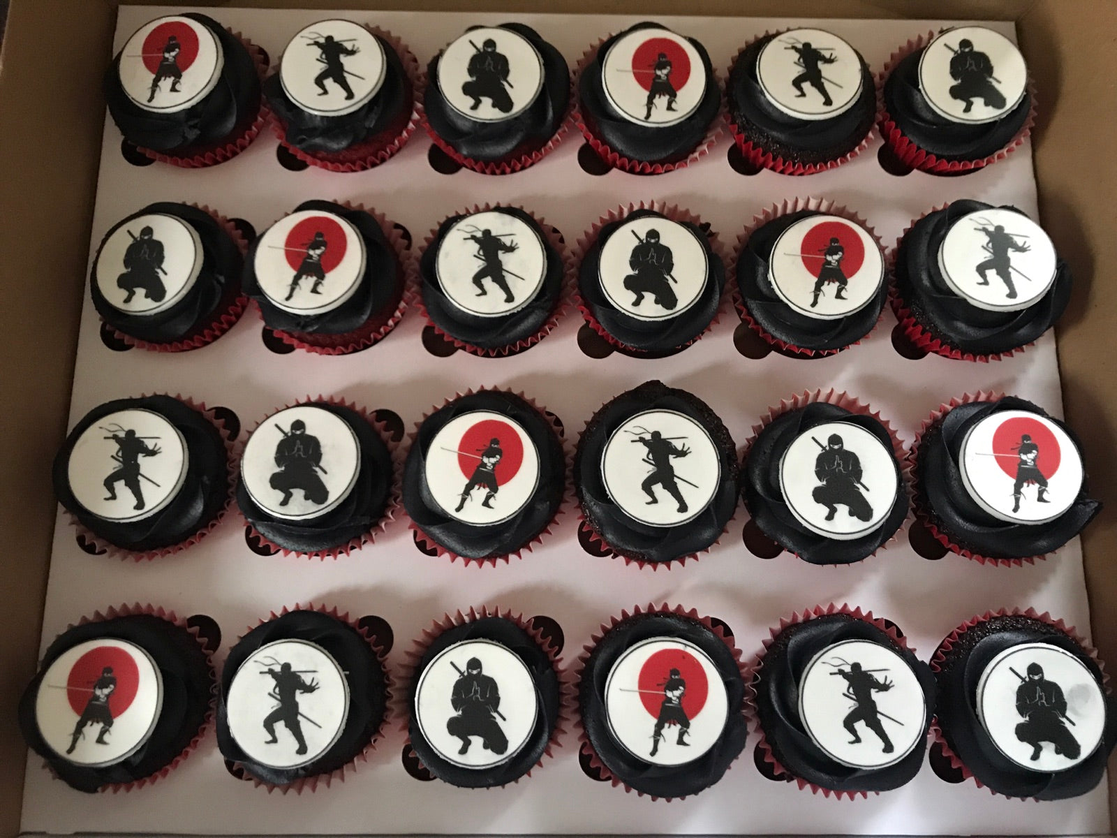 Corporate cupcake and branded bake example