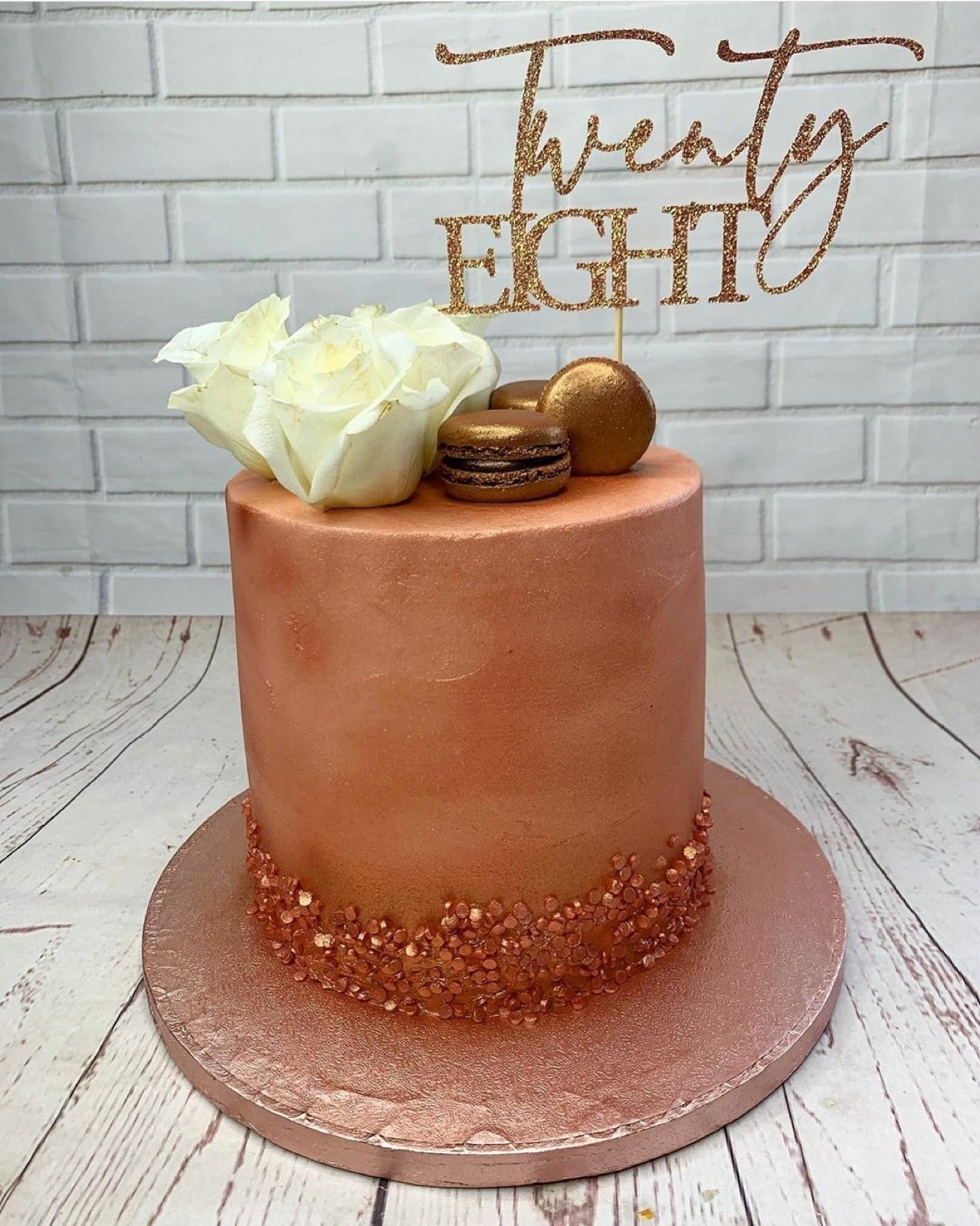 Bespoke cake and cupcake portfolio example