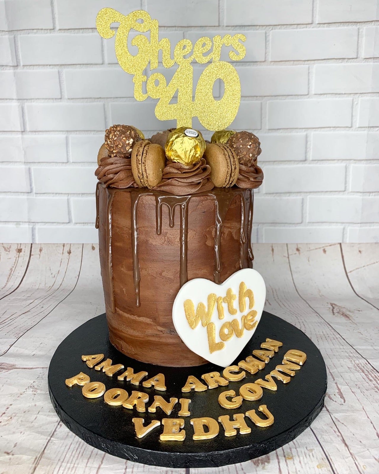 Custom celebration cake by Dimple Boy Cupcakes