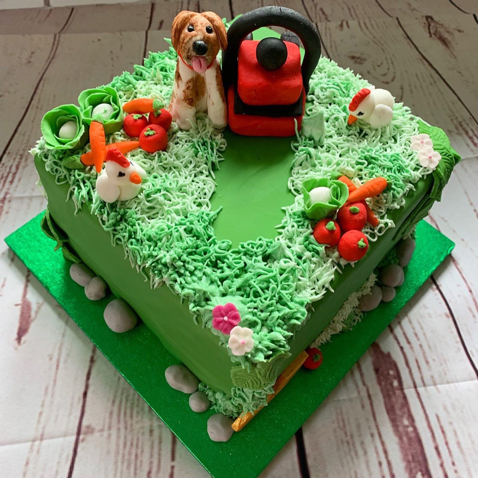 Decorated cupcake box by Dimple Boy Cupcakes