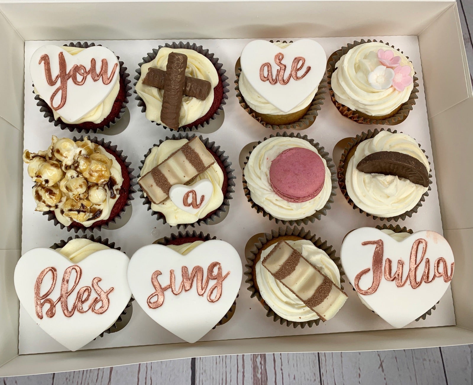 Birthday cake design from the Dimple Boy Cupcakes gallery