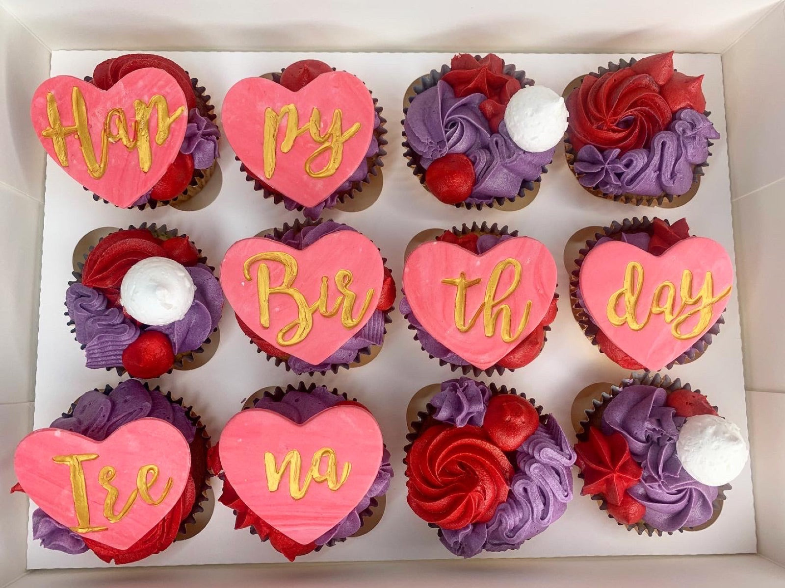 Corporate cupcake and branded bake example