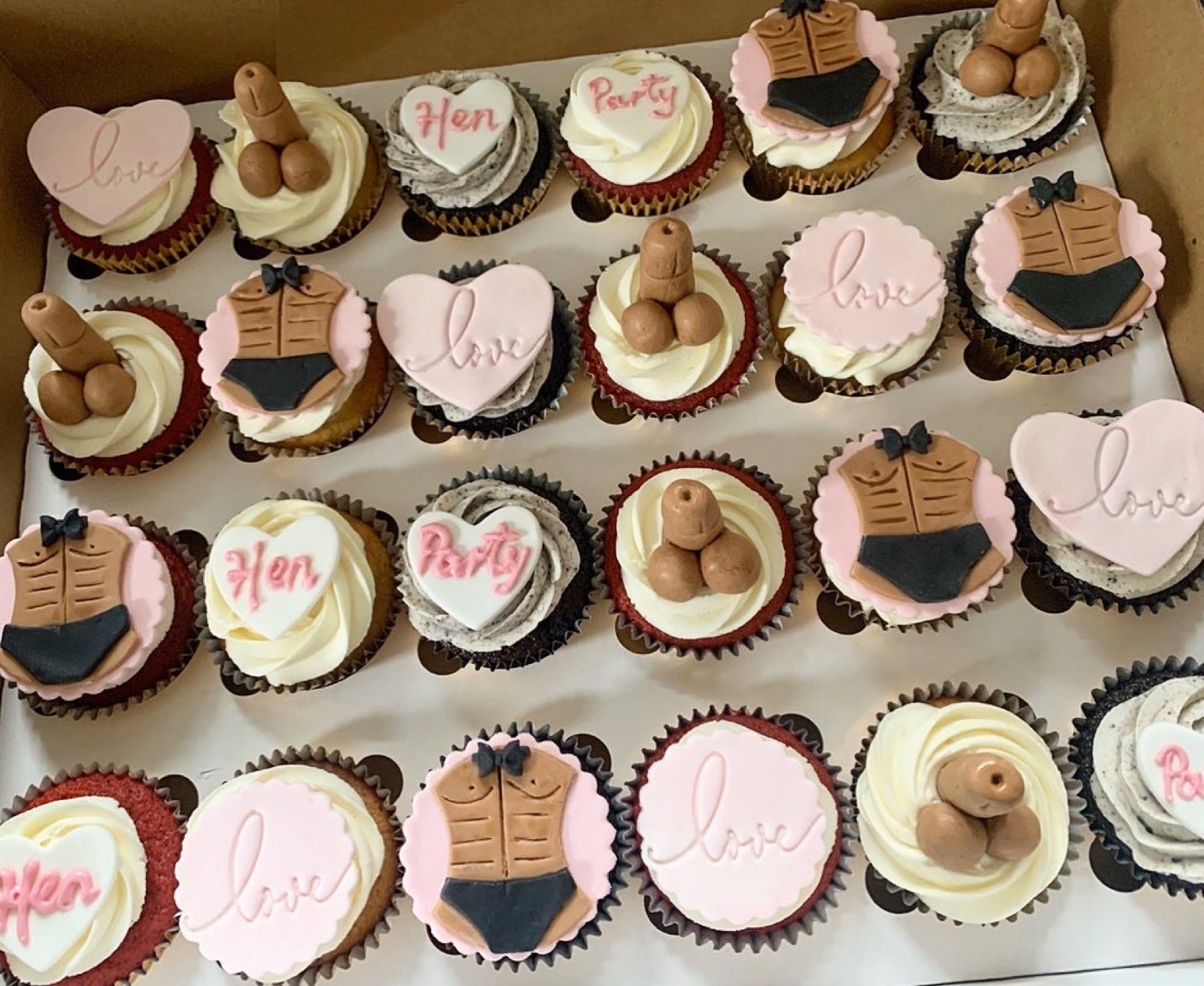 Corporate cupcake and branded bake example