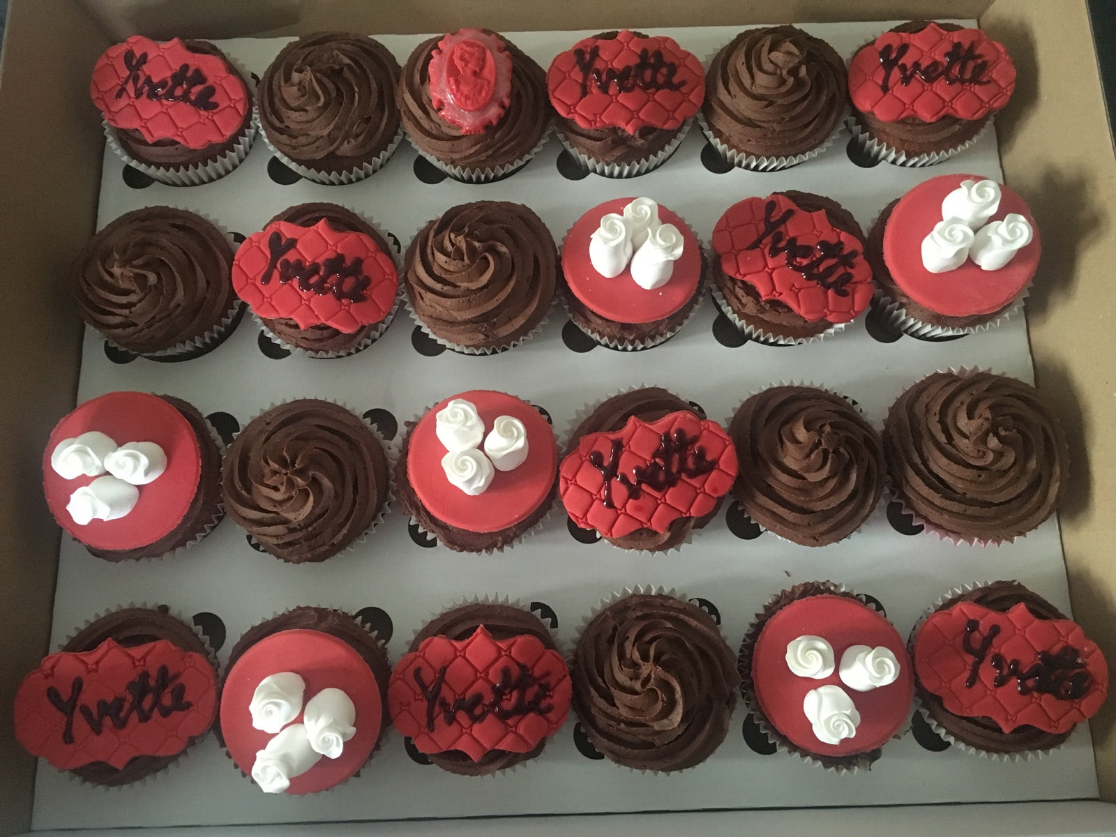 Corporate cupcake and branded bake example
