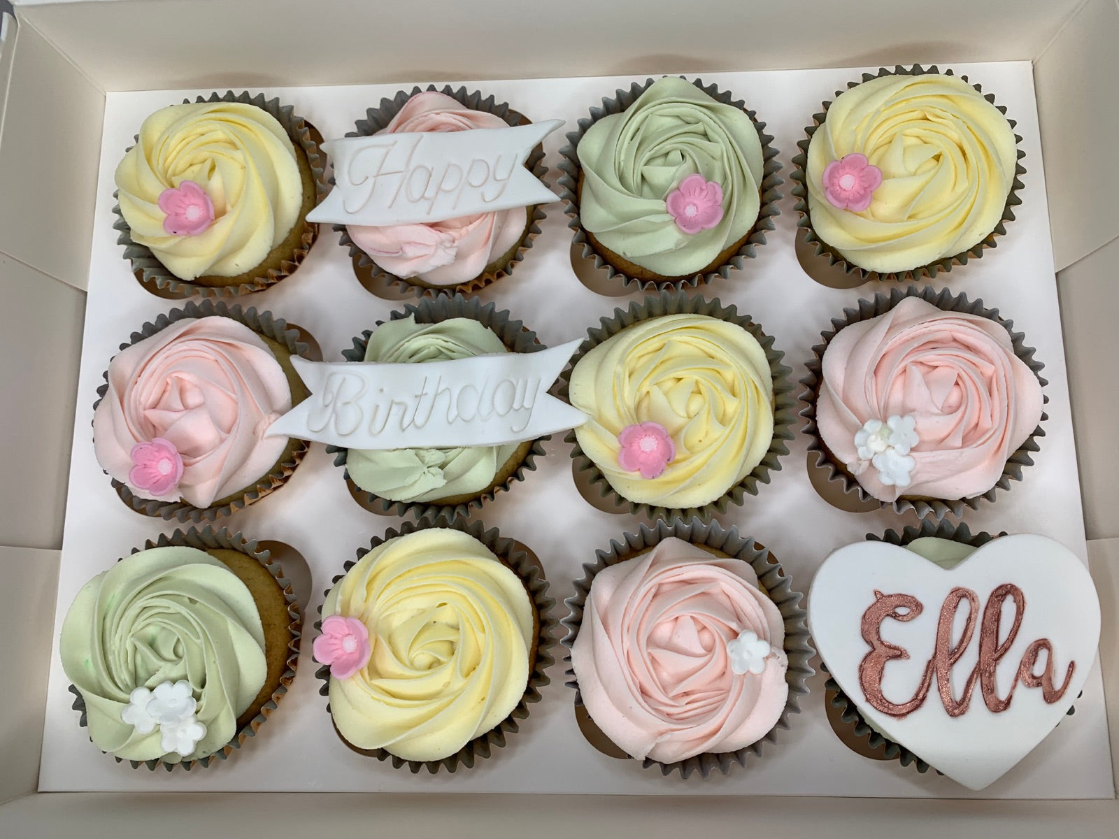 Birthday cake design from the Dimple Boy Cupcakes gallery
