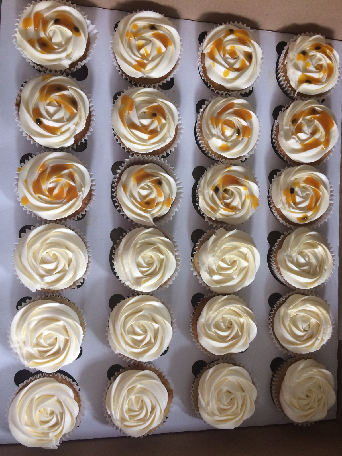 Decorated cupcake box by Dimple Boy Cupcakes