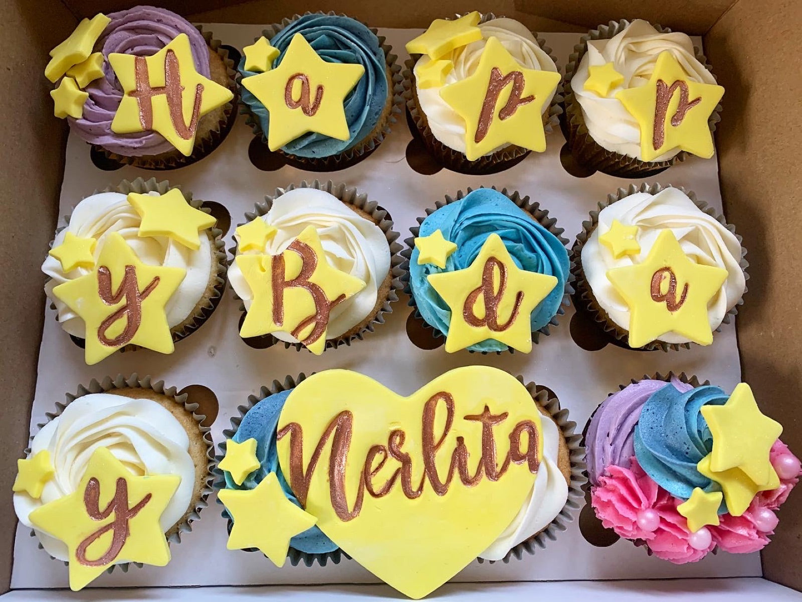 Custom celebration cake by Dimple Boy Cupcakes