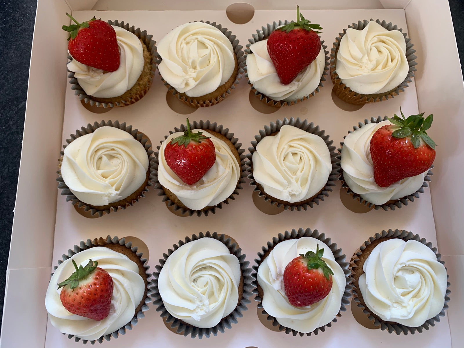 Corporate cupcake and branded bake example