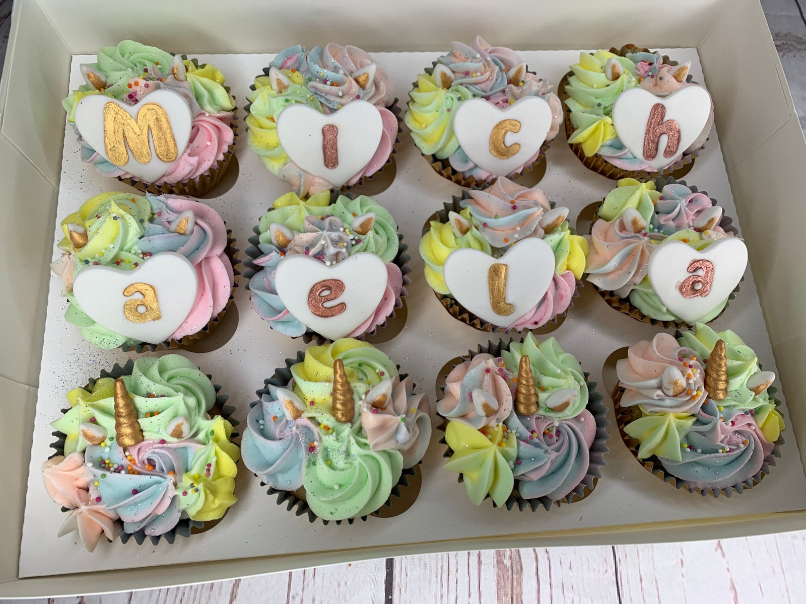 Bespoke cake and cupcake portfolio example