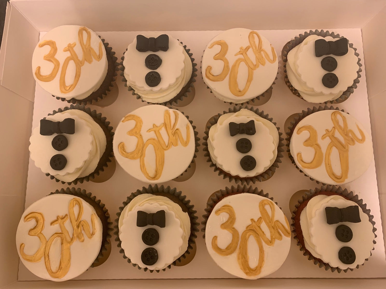 Corporate cupcake and branded bake example